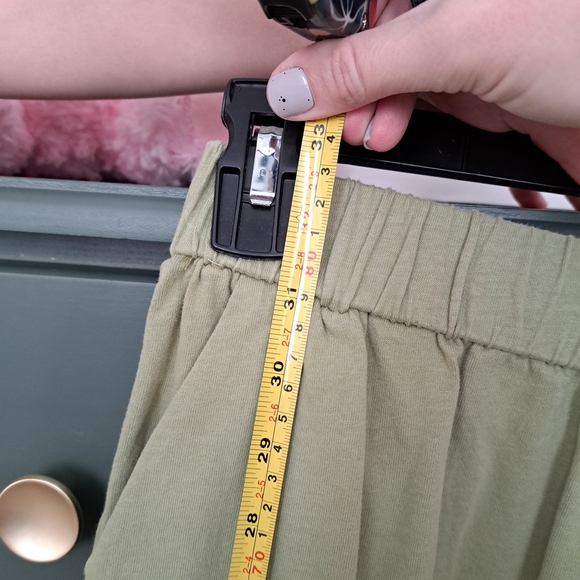 Olive Green 100% Cotton Set Loungewear Casualwear Size Small - Picture 8 of 8